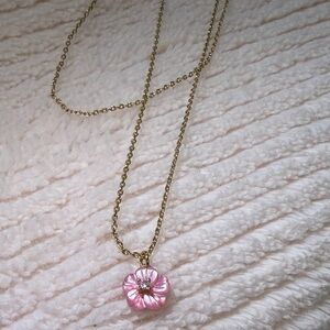 Pink Flower necklace
